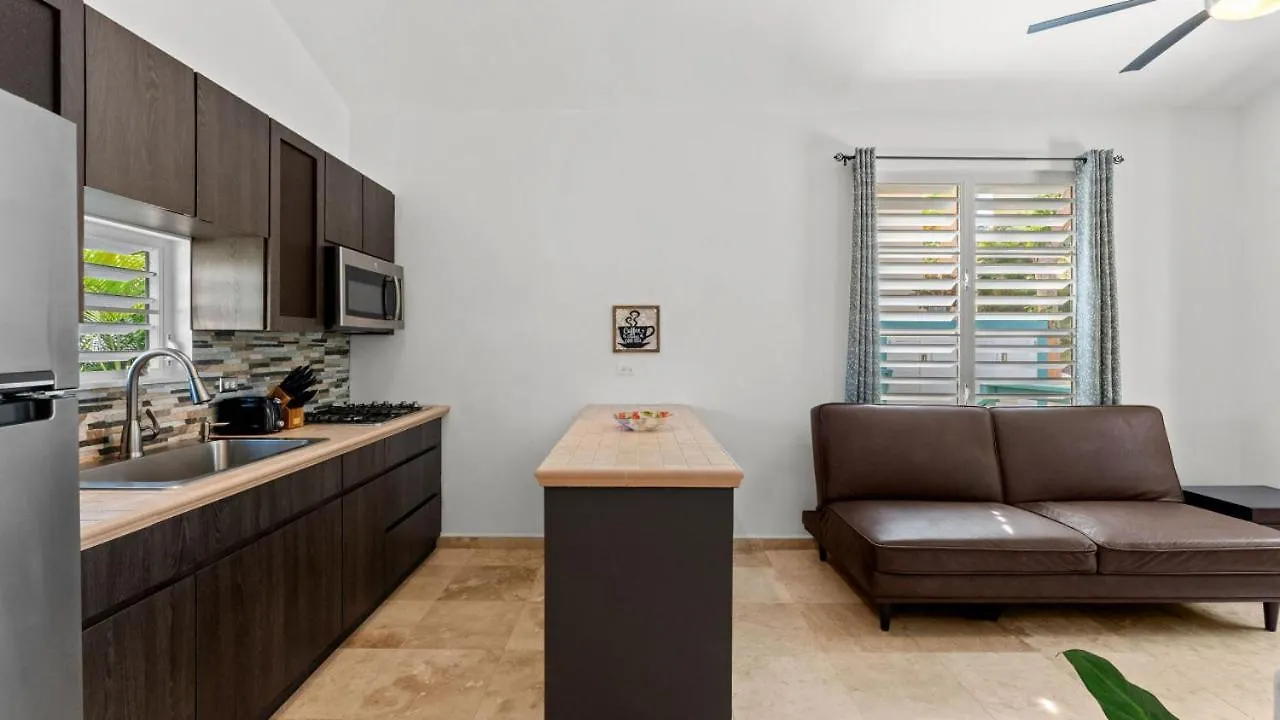 Casita 2 At Ceiba Tree Inn. Tranquility With Garden Views And Pergola With Ocean Overlook 린콘 아파트
